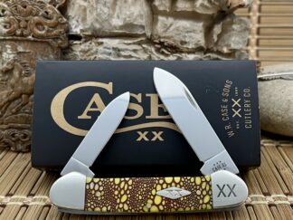 case crimson lizard skin canoe knife | Case XX