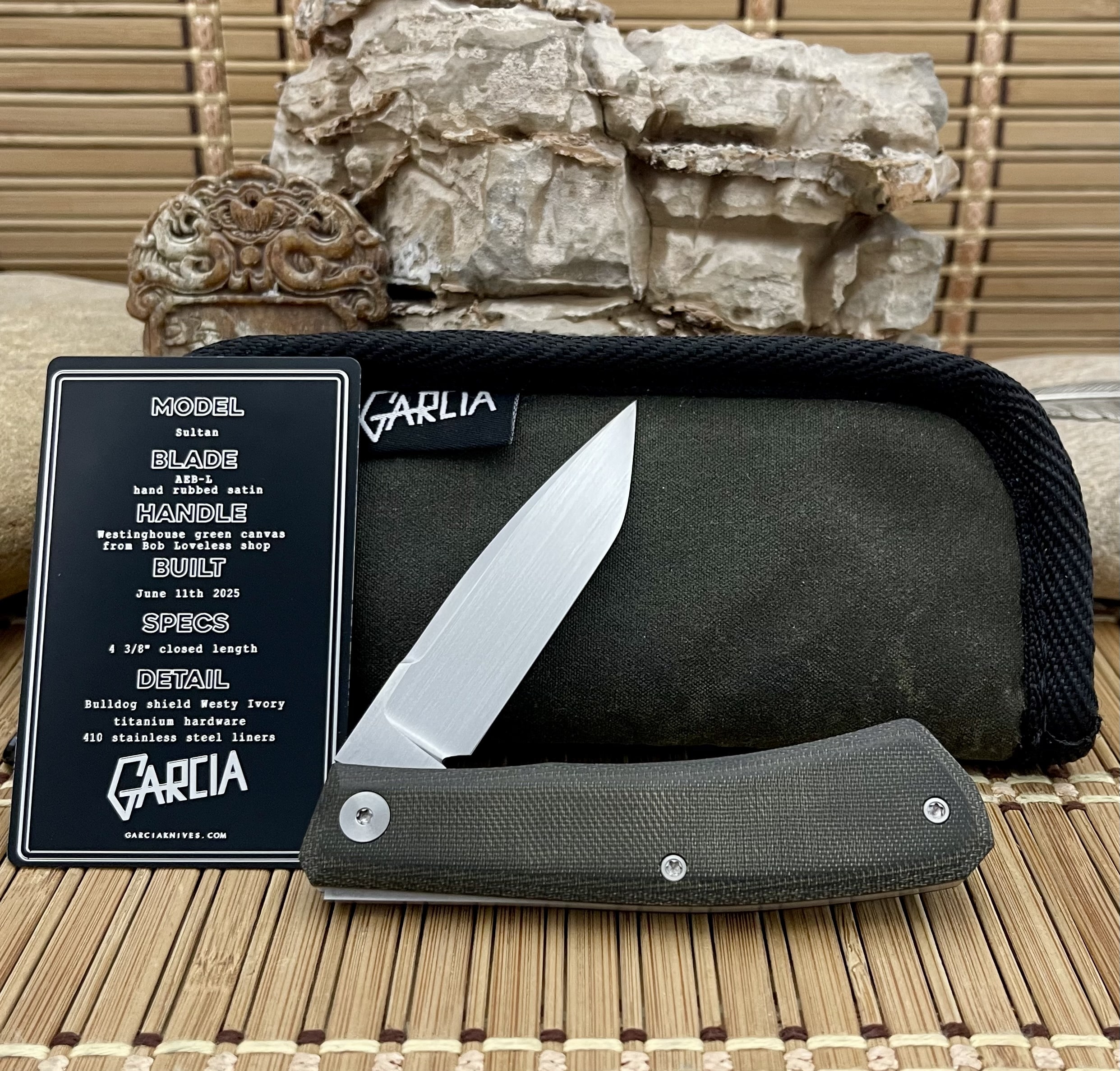 Javi Garcia Sultan Slipjoint Custom Loveless Shop Micarta Westinghouse Knife - Image 4