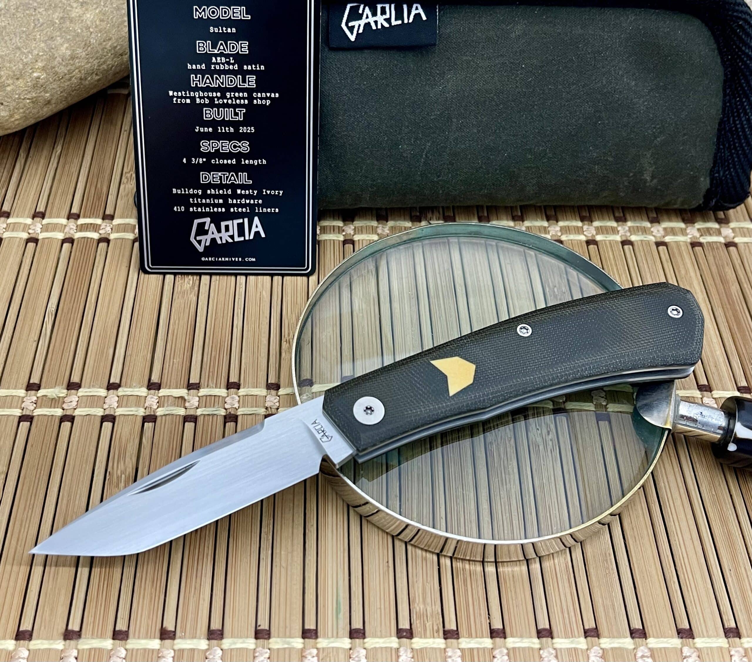 Javi Garcia Sultan Slipjoint Custom Loveless Shop Micarta Westinghouse Knife - Image 2