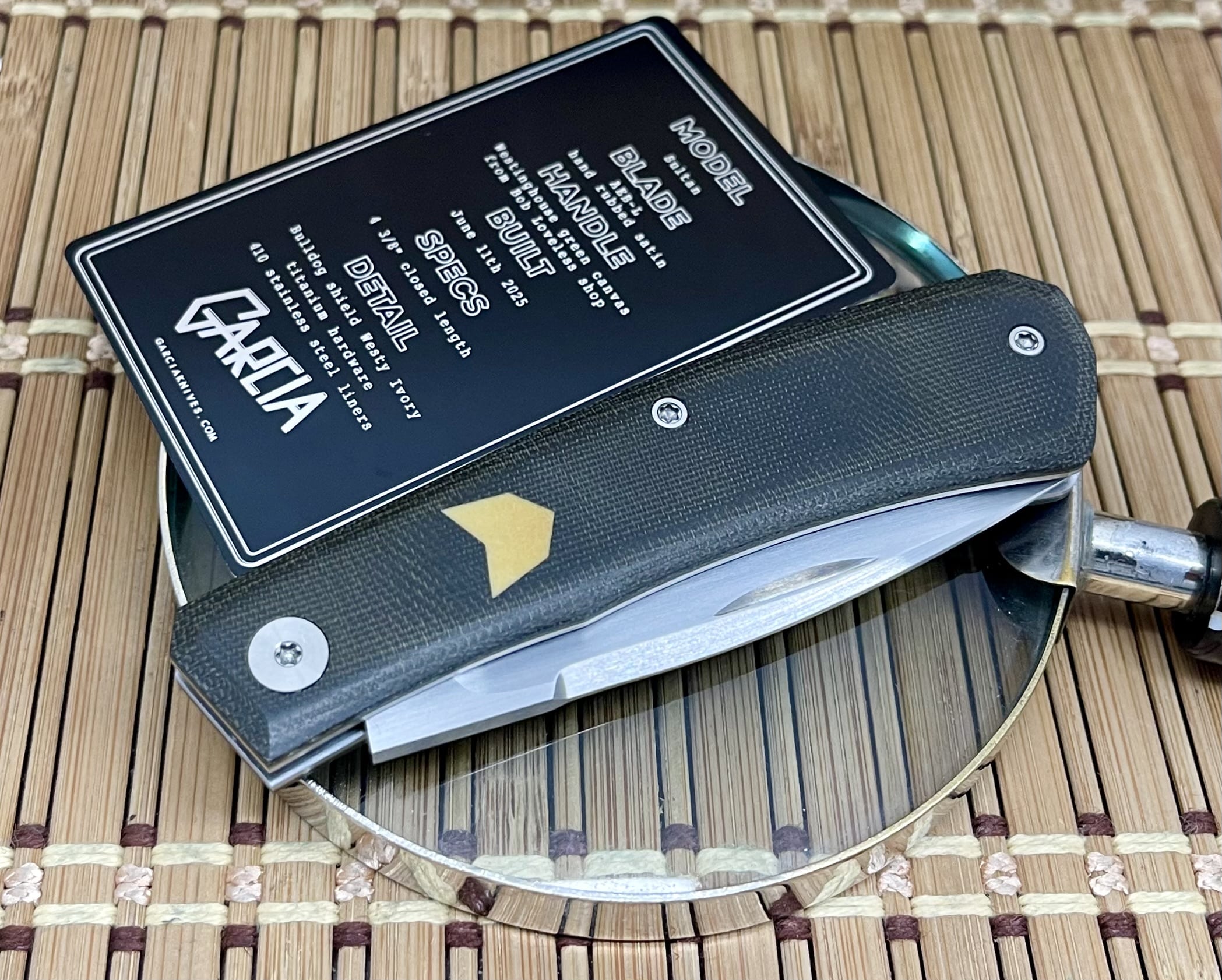 Javi Garcia Sultan Slipjoint Custom Loveless Shop Micarta Westinghouse Knife - Image 5