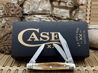 Stunning case xx mammoth bark fossil stockman pocket knife