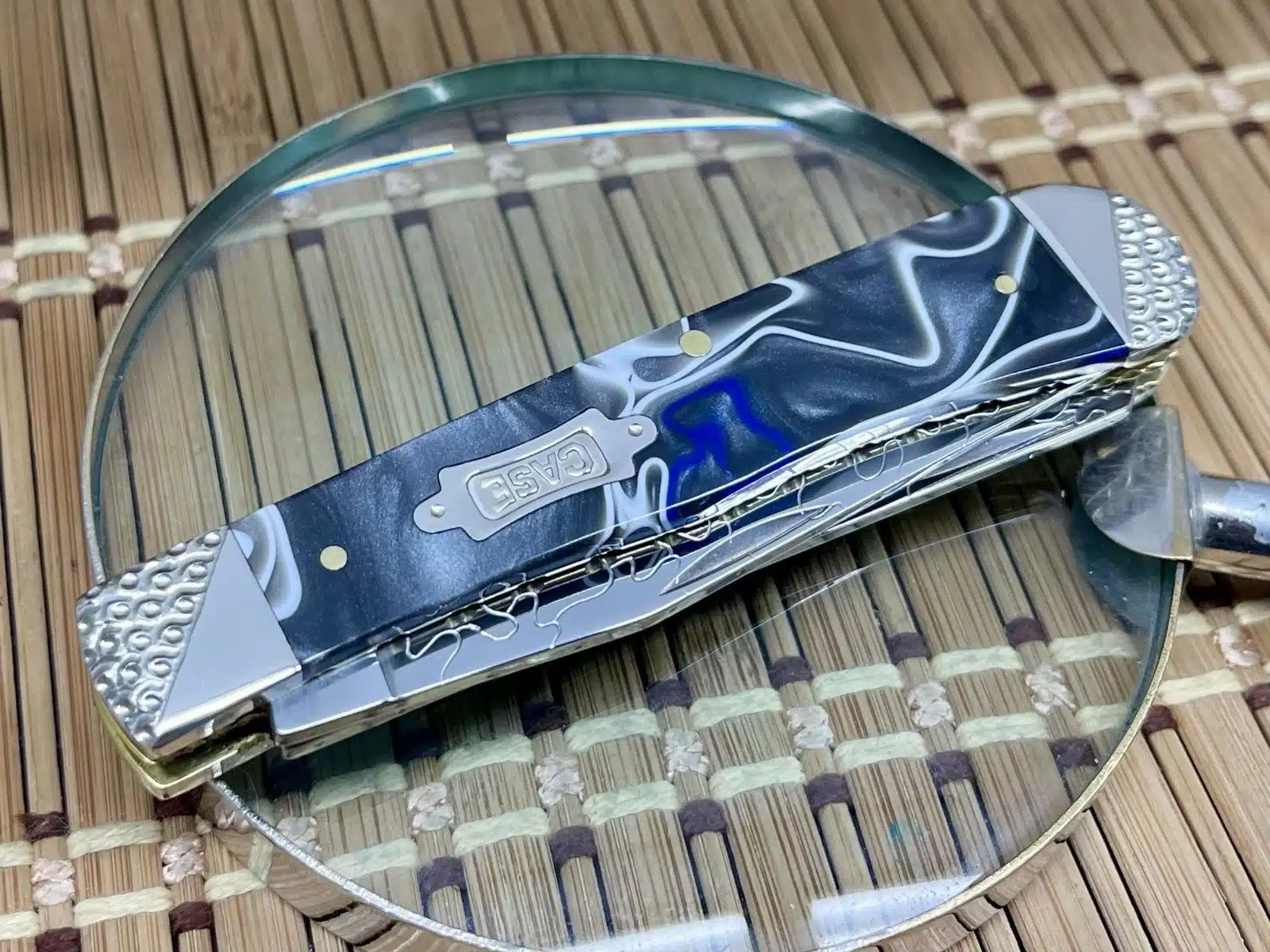 Case XX Custom Pacific Tides Kirinite Trapper Pocket Knife #1 - Image 3