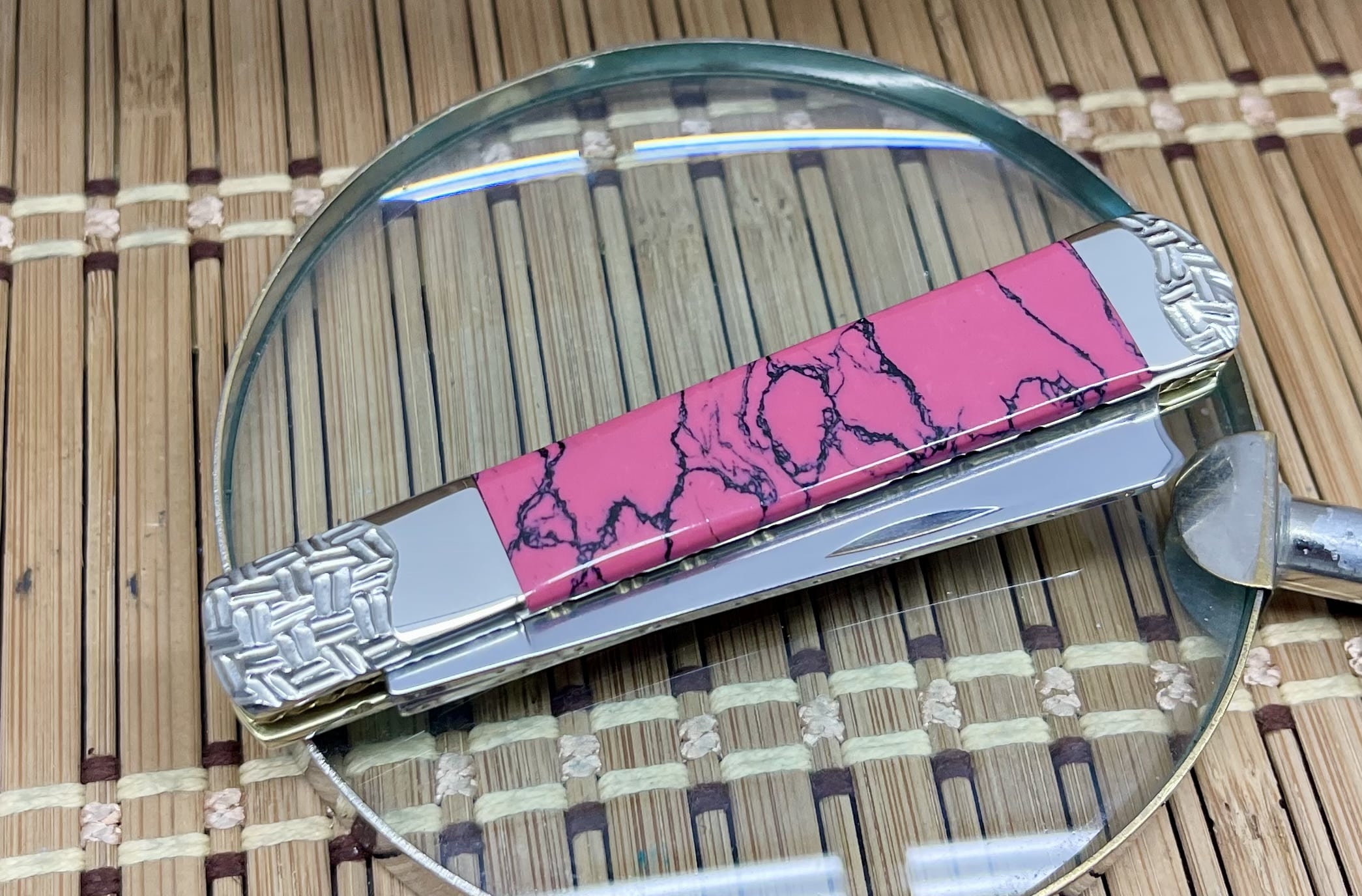 Case XX Wild Horse Custom Rhodonite Razor Barlow Pocket Knife #01 - Image 4