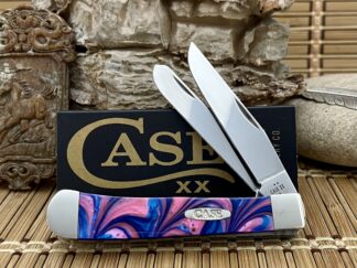 Case XX USA Pink Sapphire Stainless Trapper Pocket Knife