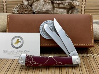 case gold vein red jasper trapper knife | Case XX