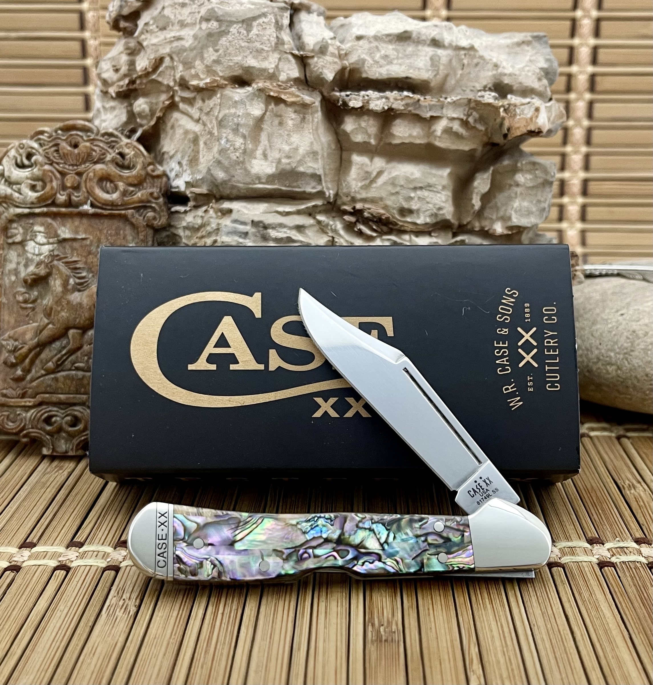 Case abalone mini copperlock knife | Case XX