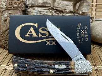 case amber bone axe handle knife | Case XX