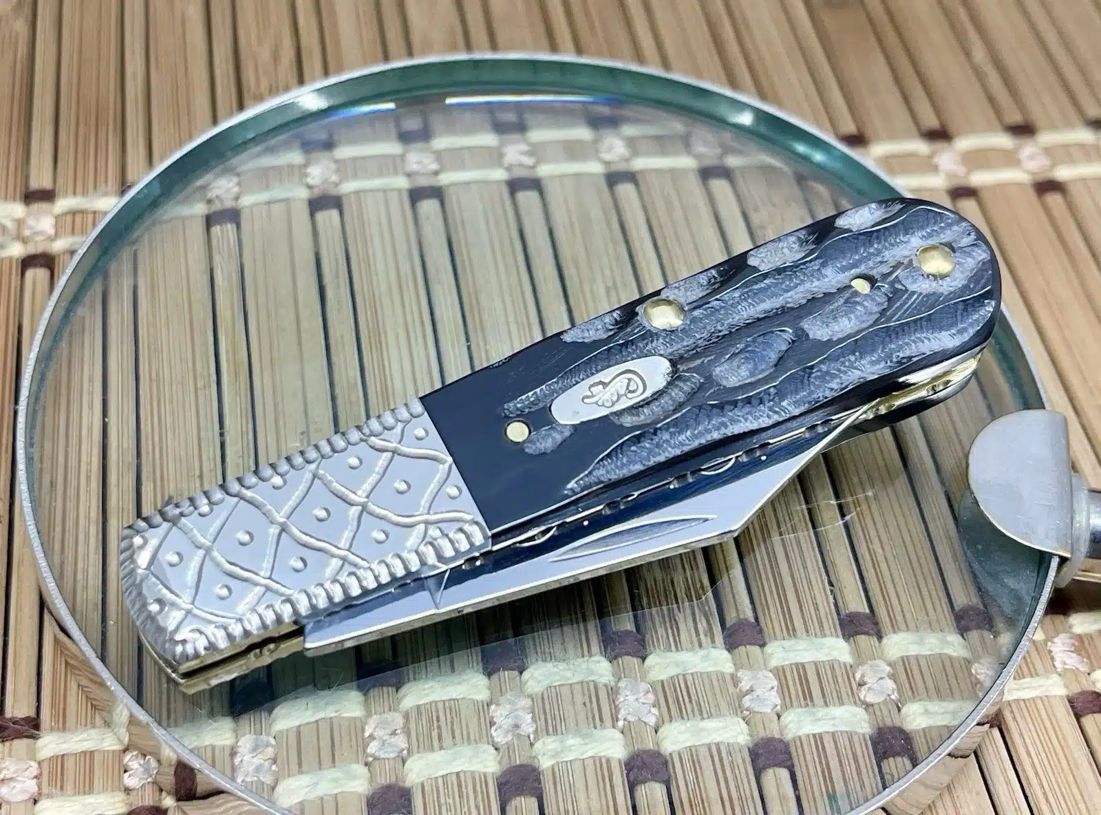Case XX Wild Horse Custom Genuine Buffalo Horn Barlow Pocket Knife #04 - Image 3