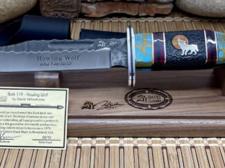 buck yellowhorse howling wolf knife | Buck