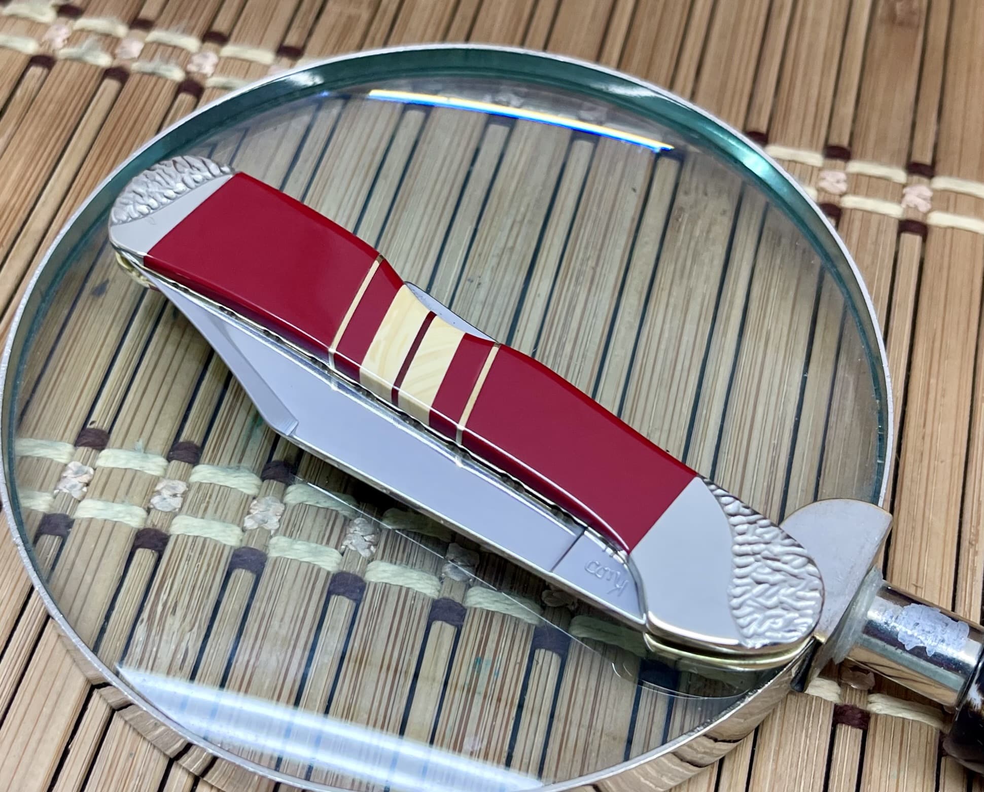 Case XX Wild Horse Custom Red Turquoise Magician's Mini CopperLock Pocket Knife #1/1 - Image 5