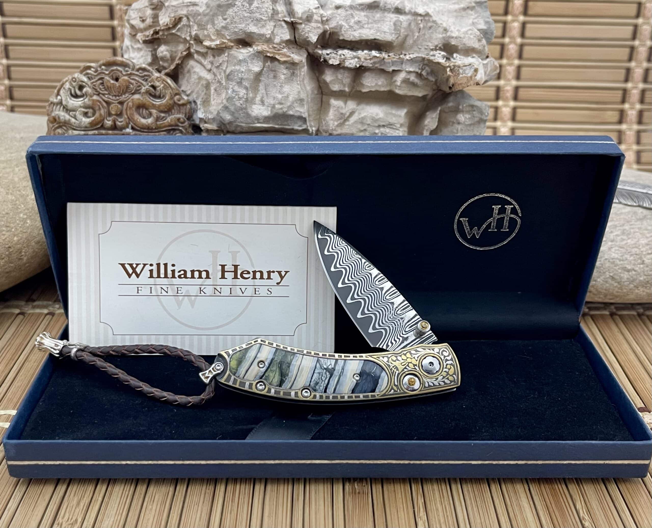 william henry mammoth tooth koftgari knife | William Henry