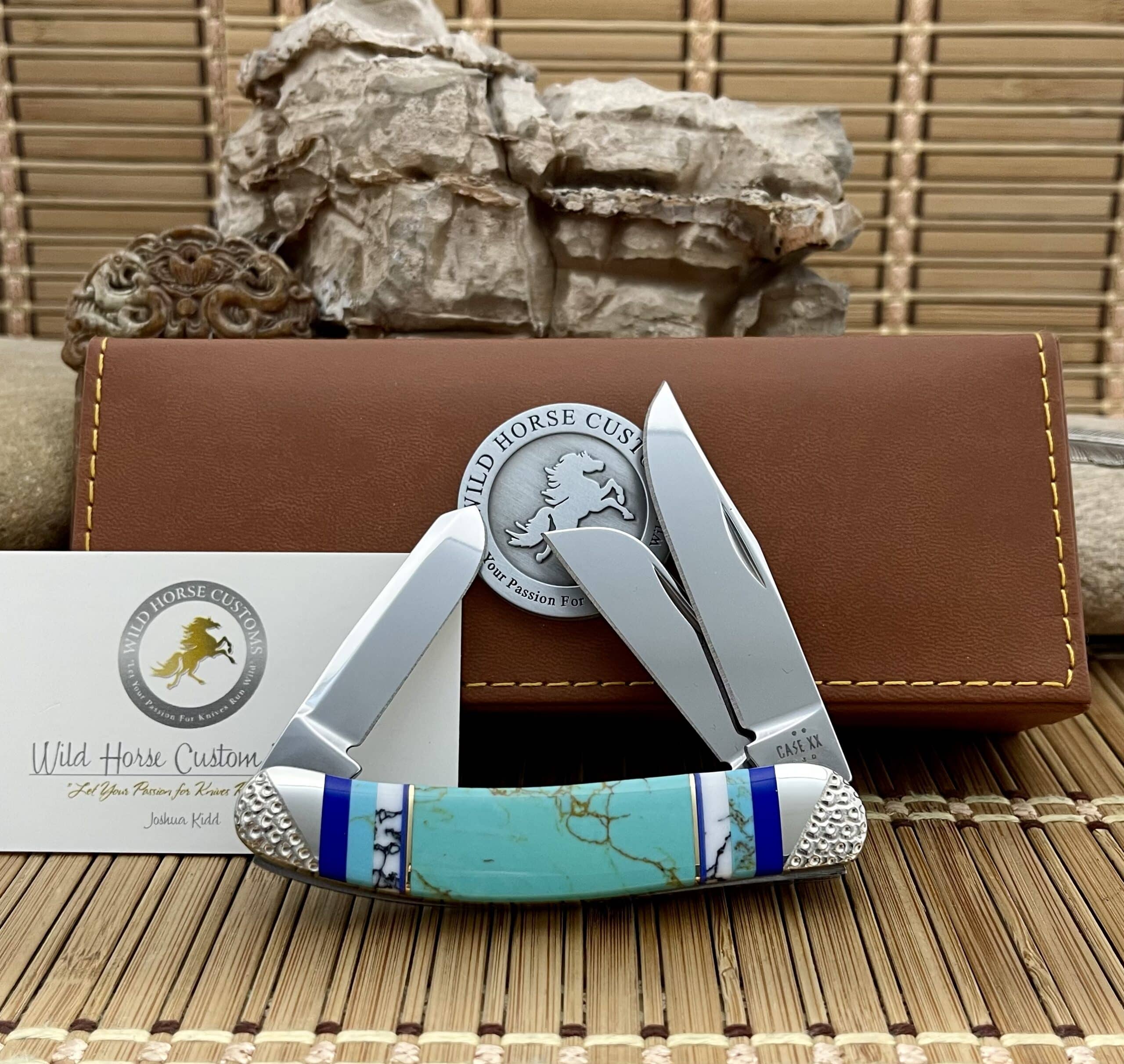 Wild Woods Unlimited カナダ アクセサリーケース ターコイズ Case turquoise sowbelly knife | Case XX
