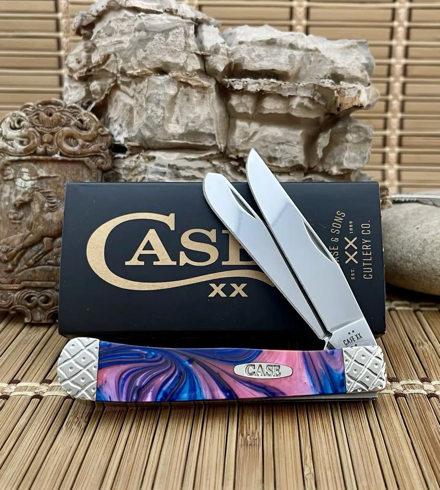 case pink sapphire trapper knife | Case XX