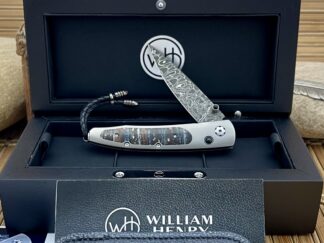 william henry intrepid knife | Mammoth Tooth Damascus B10 Lancet