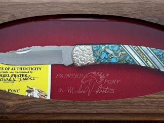 painted pony buck 110 | Turquoise & Mother of Pearl Custom