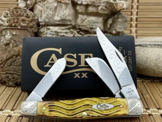 case yellow bone large stockman | Engraved Custom #05 of 15