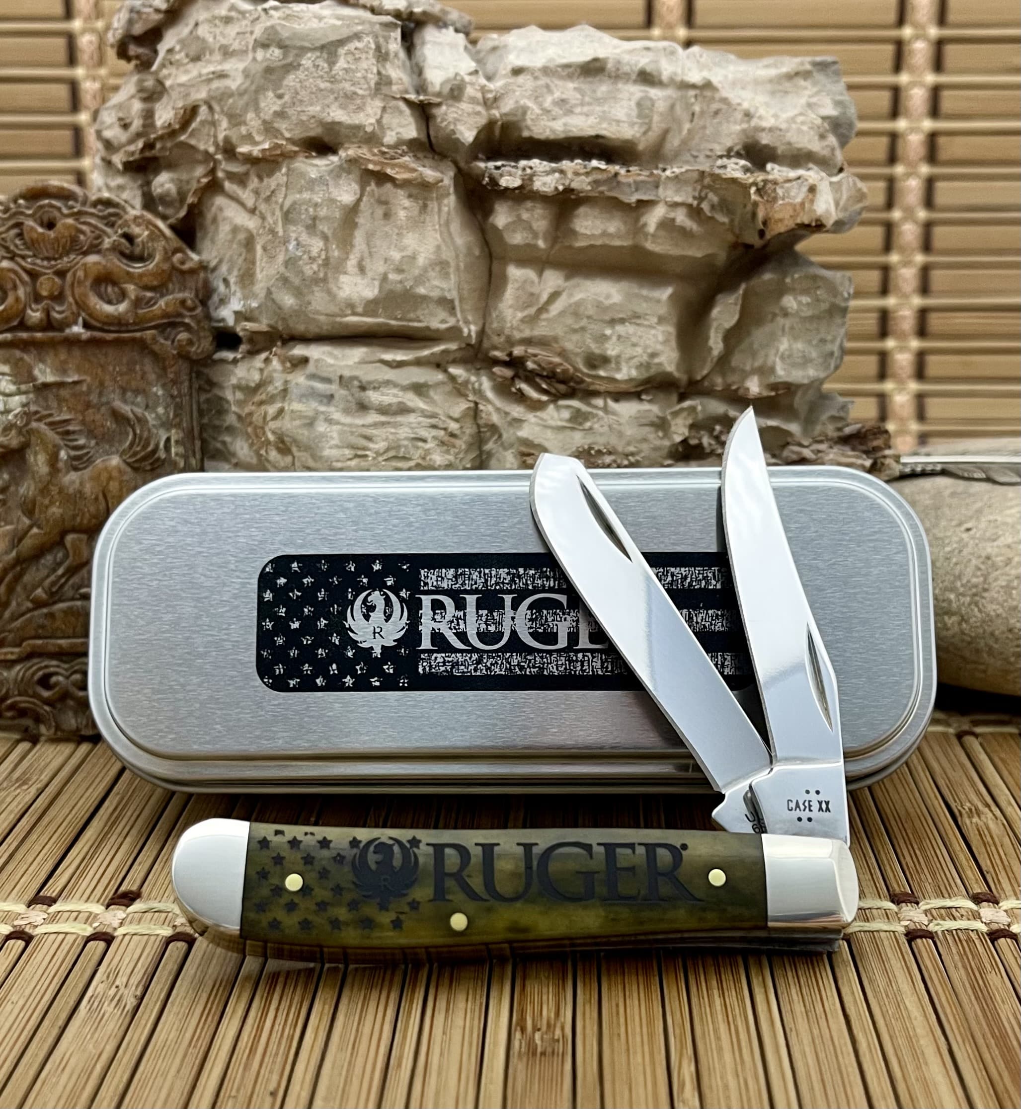 case ruger mini trapper | Olive Bone Marlin 53541 w/Tin