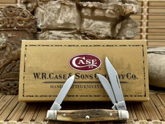 Stunning case xx mammoth bark fossil stockman pocket knife