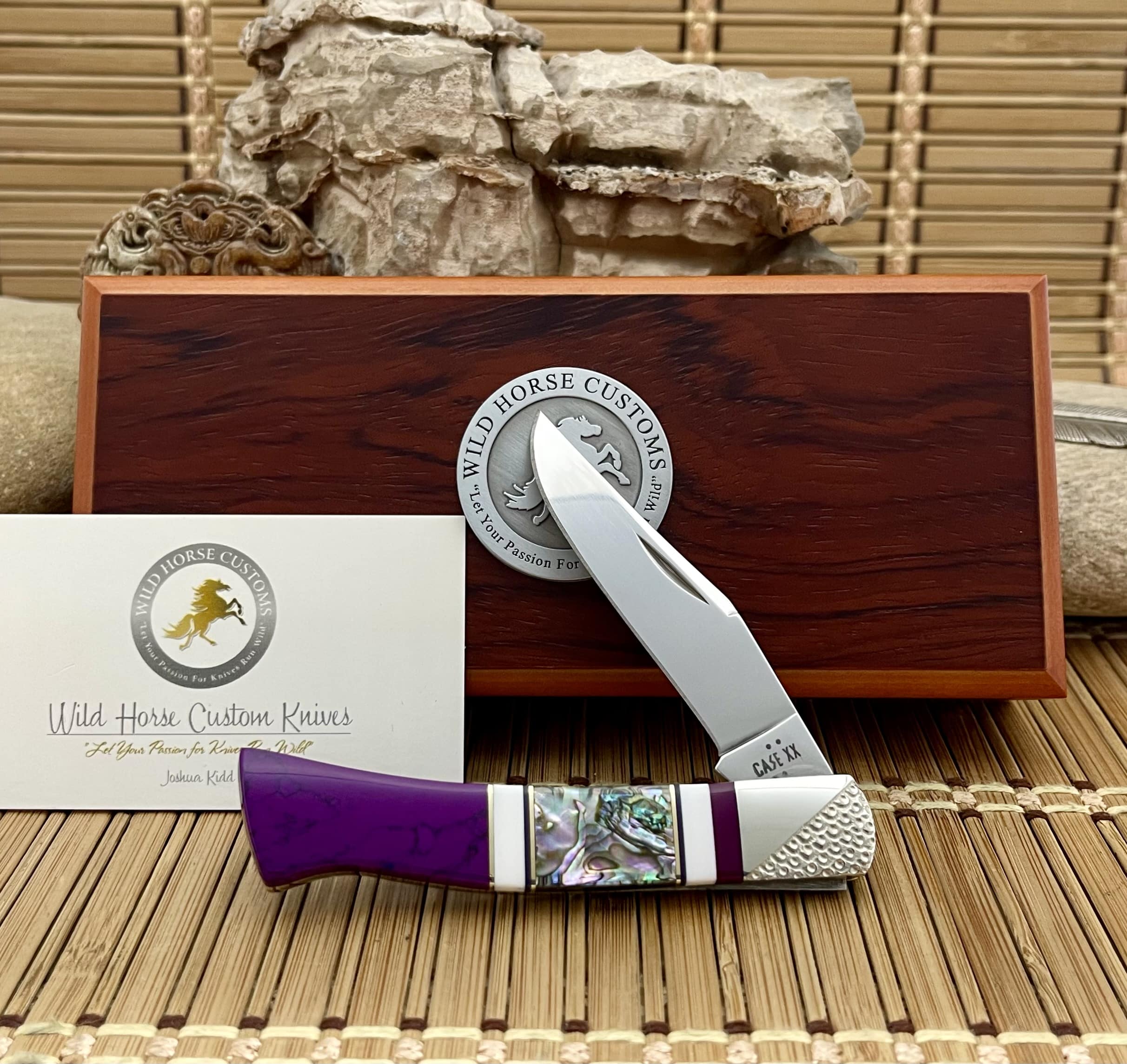 wild horse abalone axe handle | Sugalite & Jasper #02 of 10