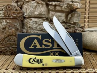 Case XX Smooth Yellow Case Logo Trapper Pocket Knife