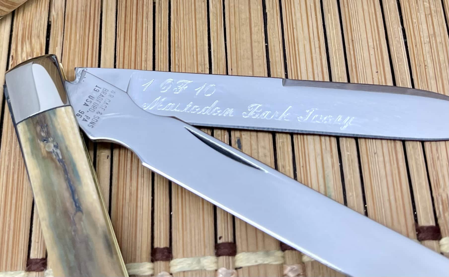 Case XX Classic USA 1995 Blue Mastodon Fossil Doctor Physician Pocket Knife #1 - Image 3