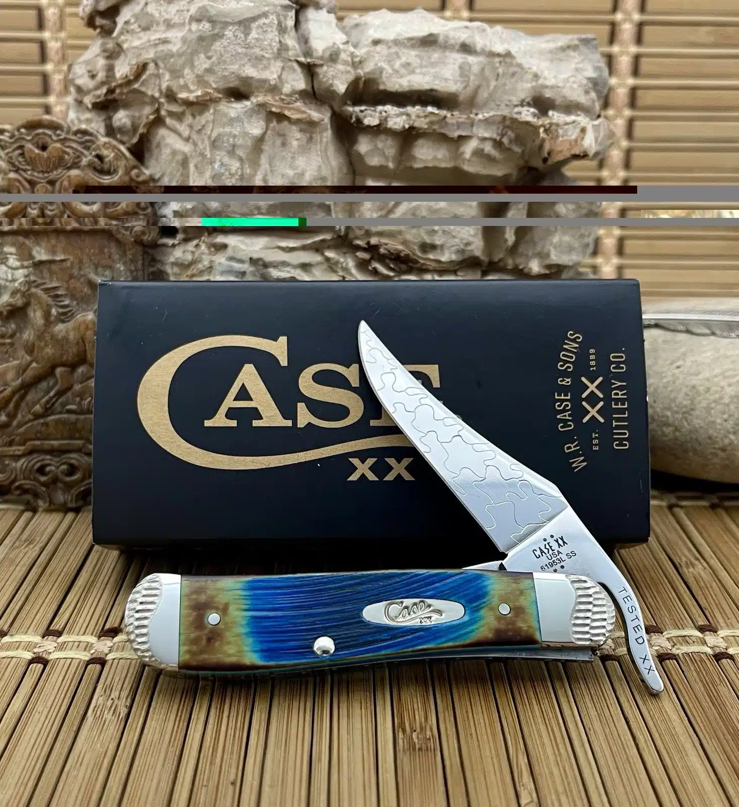 case caribbean bone russlock | Wild Horse Custom #09 of 25