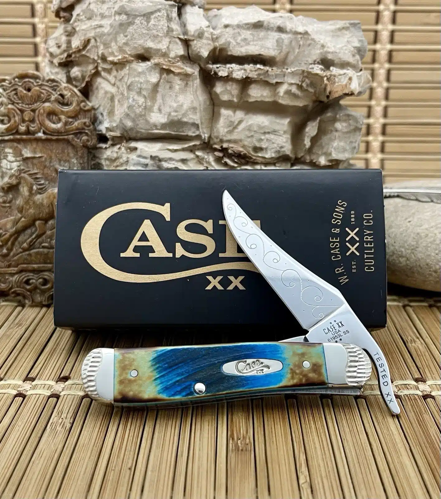 case caribbean bone russlock | Wild Horse Custom #10 of 25