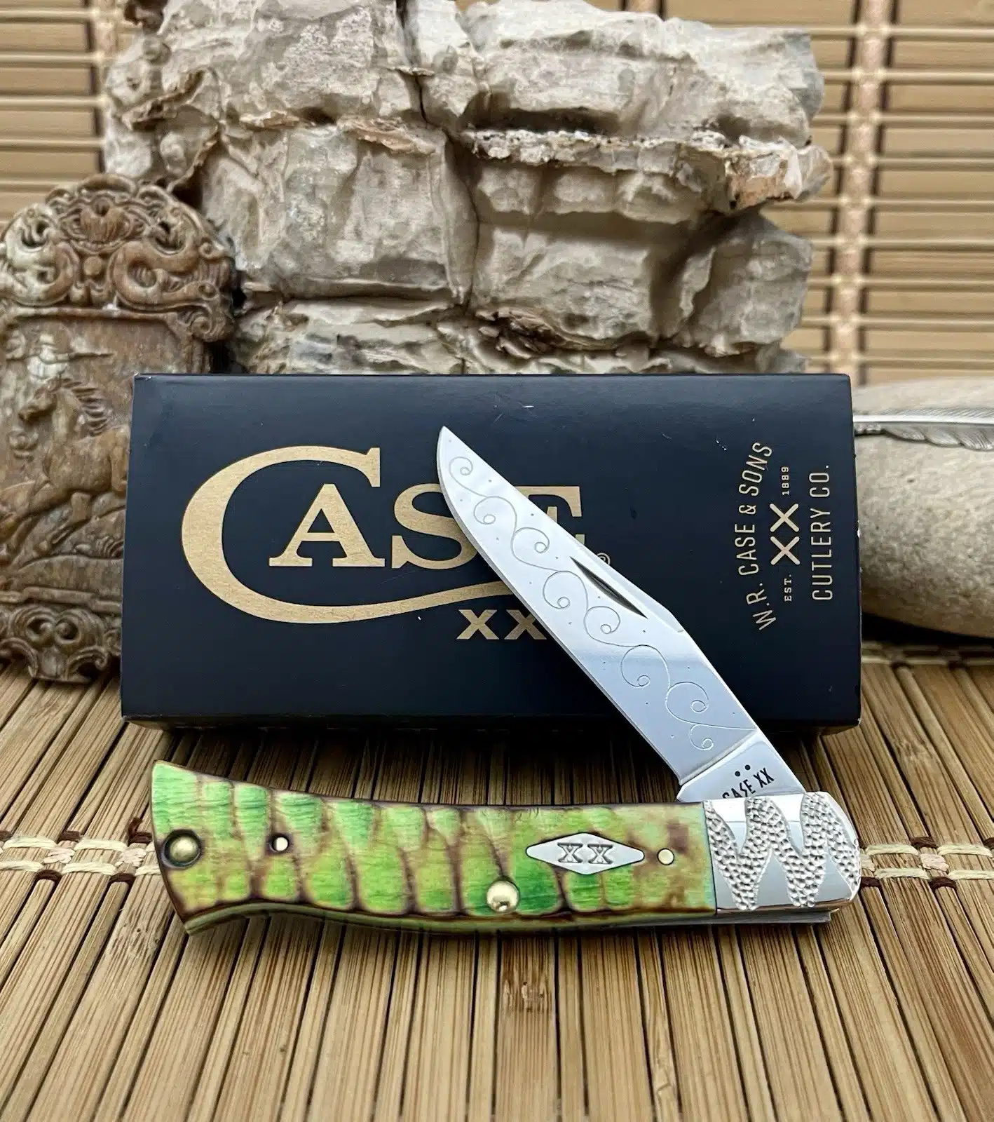 case green gator jig axe handle | Engraved Custom #10 of 25