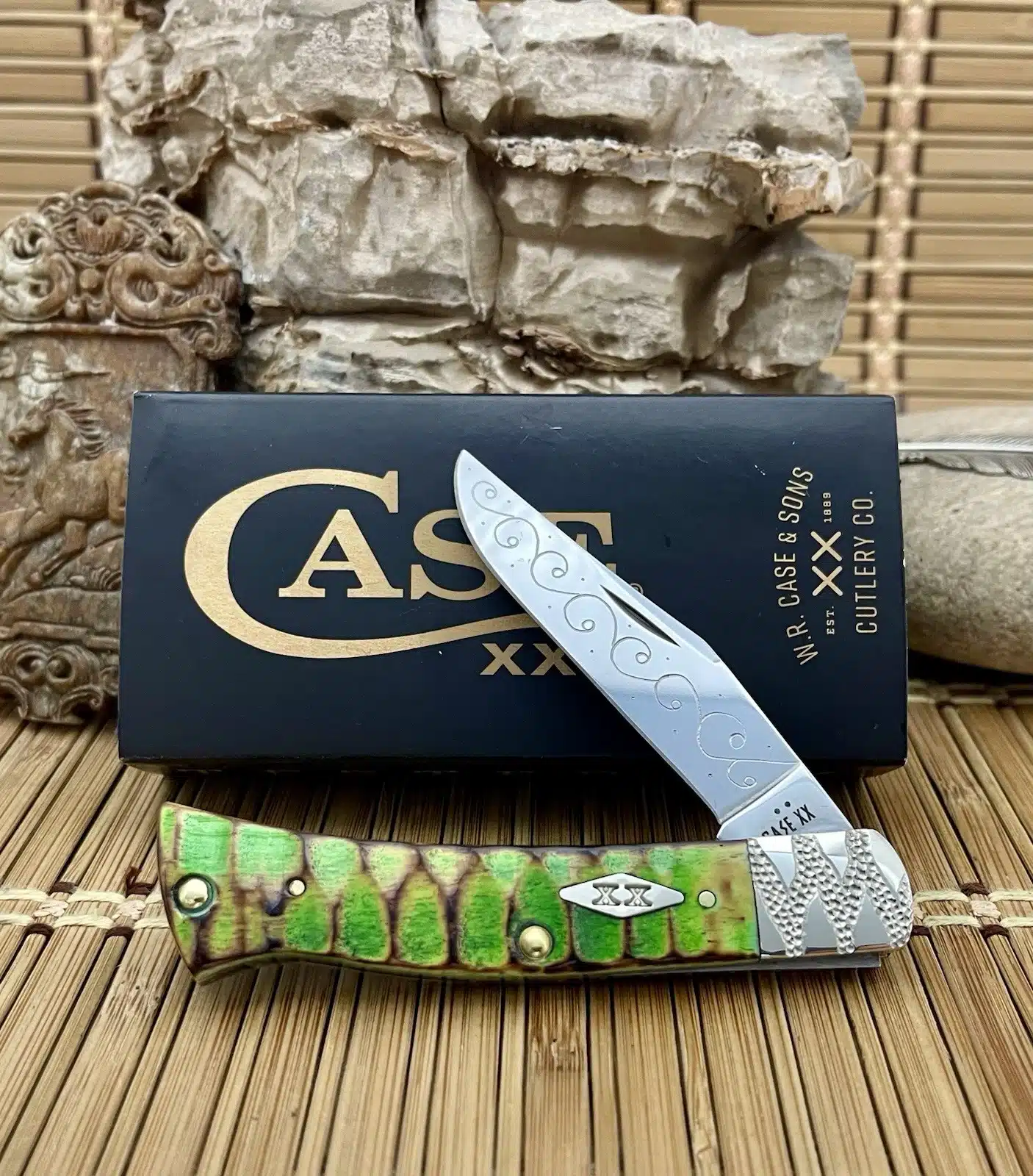 case green gator jig axe handle | Engraved Custom #11 of 25