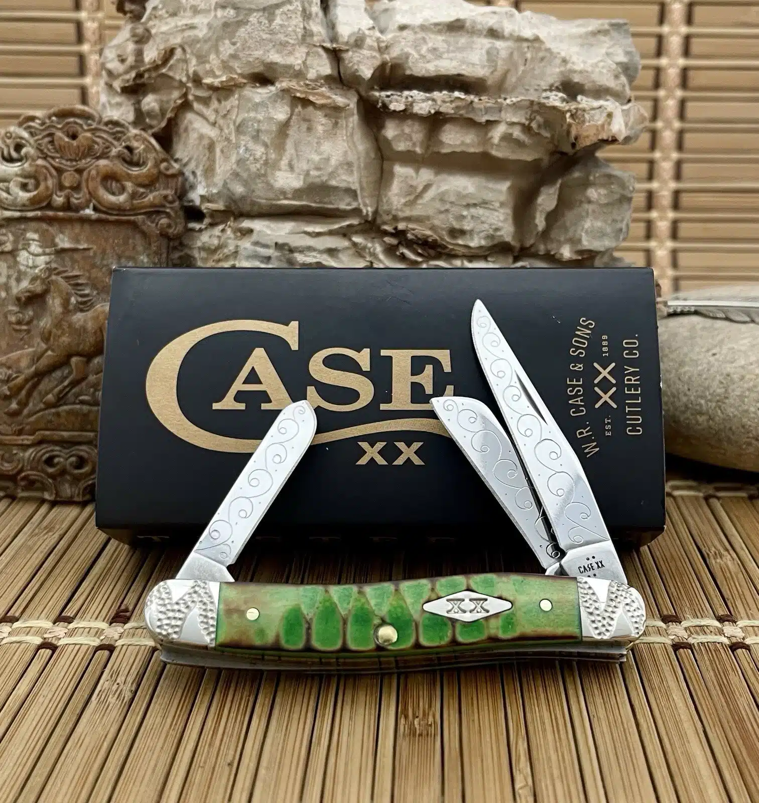case green gator jig stockman | Wild Horse Custom #03 of 15
