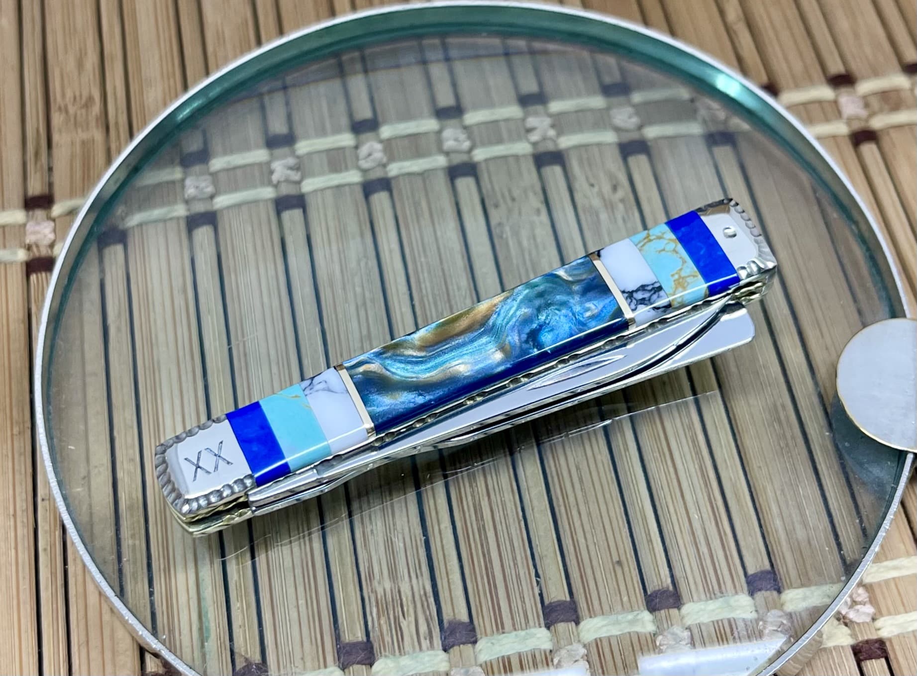 Case XX Wild Horse Custom Kingman Turquoise & Sodalite Baby Doc Pocket Knife #1 of 5 - Image 3