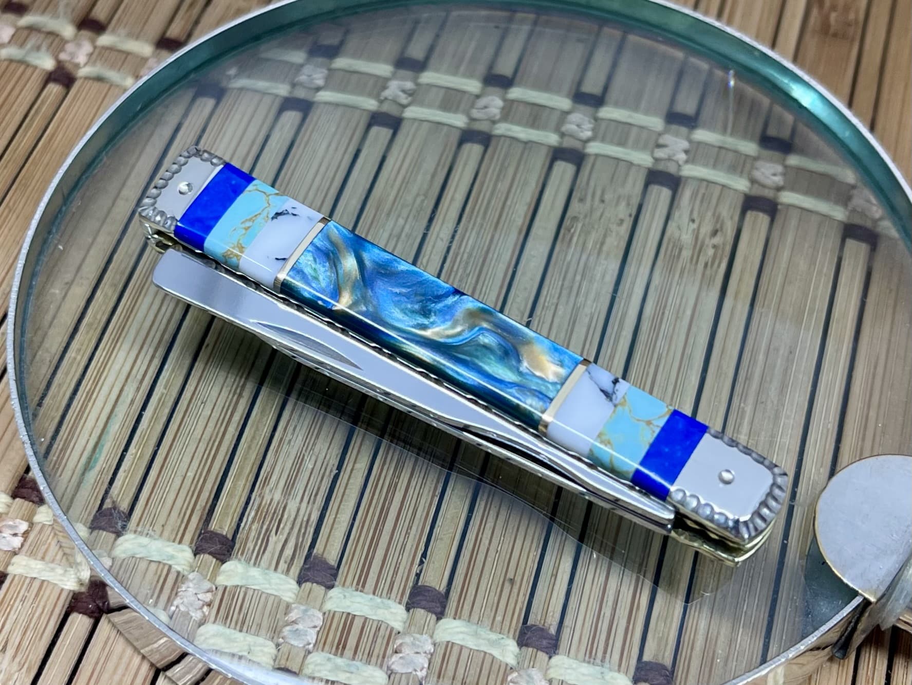 Case XX Wild Horse Custom Kingman Turquoise & Sodalite Baby Doc Pocket Knife #1 of 5 - Image 5