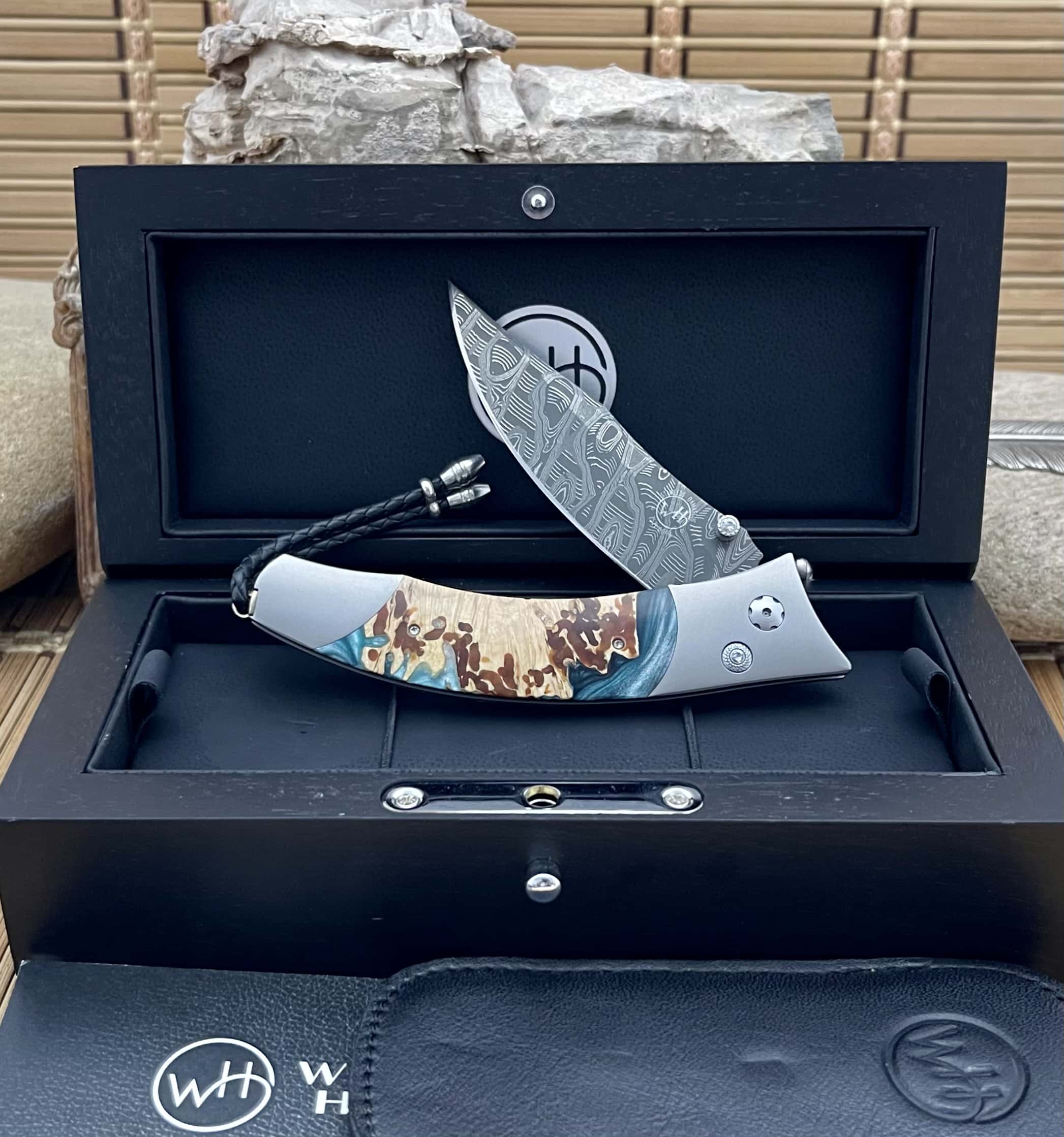 william henry hornets nest contour knife | White Topaz B21 One of a Kind