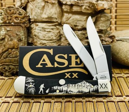 Case XX USA Smooth Natural Bone SASQUATCH Bullet Trapper 1/500 Pocket Knife NEW