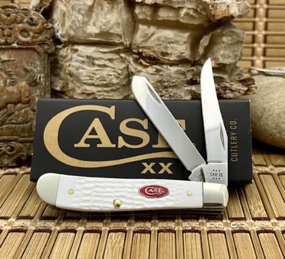 Case XX USA Standard Jig White Sparxx 60186 Mini Trapper Knife