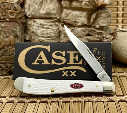 Case XX USA Standard Jig White Sparxx 60194 Slimline Trapper Knife