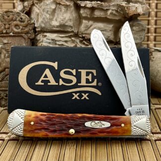 case xx harvest orange bone trapper