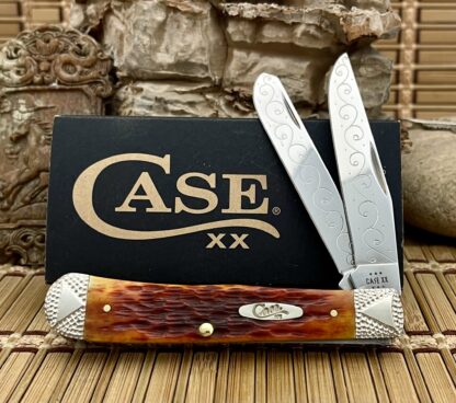 case xx harvest orange bone trapper