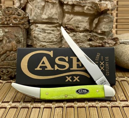 Case XX USA 2023 Smooth Green Apple Bone 53031 Medium Toothpick Knife