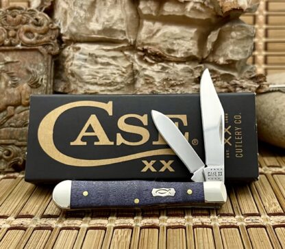 Case XX USA Purple Curly Maple 80543 Swell Center Jack Pocket Knife