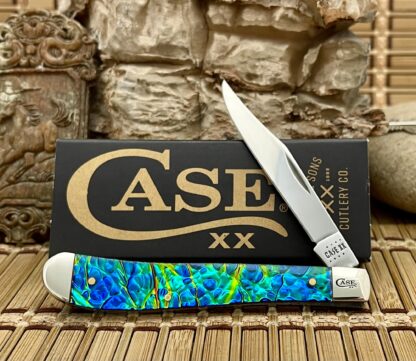 Case XX USA 2022 Black Sea Dichrolam 25120 Slimline Trapper Pocket Knife