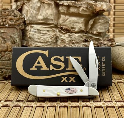 Case XX USA 2024 Rough White 14105 Stars & Stripes Peanut Knife