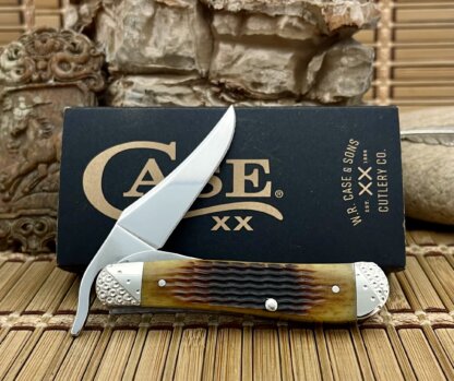 Case XX USA Custom Rogers Corncob Jig ANTIQUE Bone Russlock Knife - Image 4