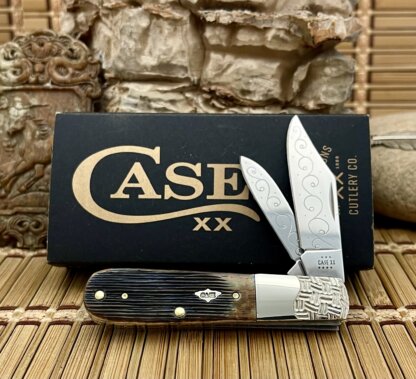 case xx hand fired purple barnboard razor barlow