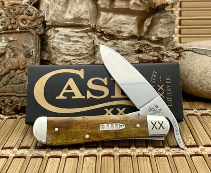 Case XX USA Smooth Antique Bone 1/500 Bullet XX Stainless Russlock Pocket Knife