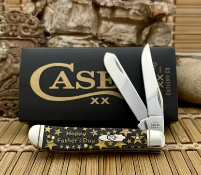 Case XX USA Antique Bone Fathers Day - Dad 1/500 Mini Trapper Knife