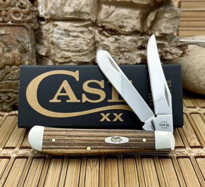 Case XX USA Natural Zebra Wood 25142 Mini Trapper Knife