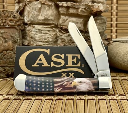 Case XX USA 2024 Color Infusion Patriotic Eagle 10647 Trapper Knife