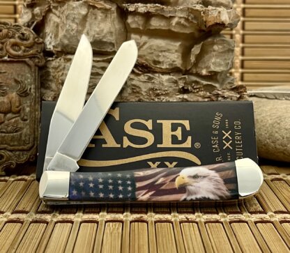 Case XX USA 2024 Color Infusion Patriotic Eagle 10647 Trapper Knife - Image 2