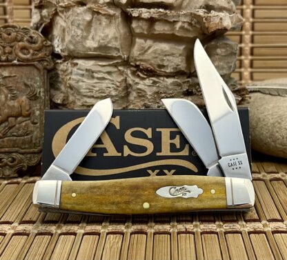 Case XX USA Smooth Antique Bone 58204 Large Stockman Knife